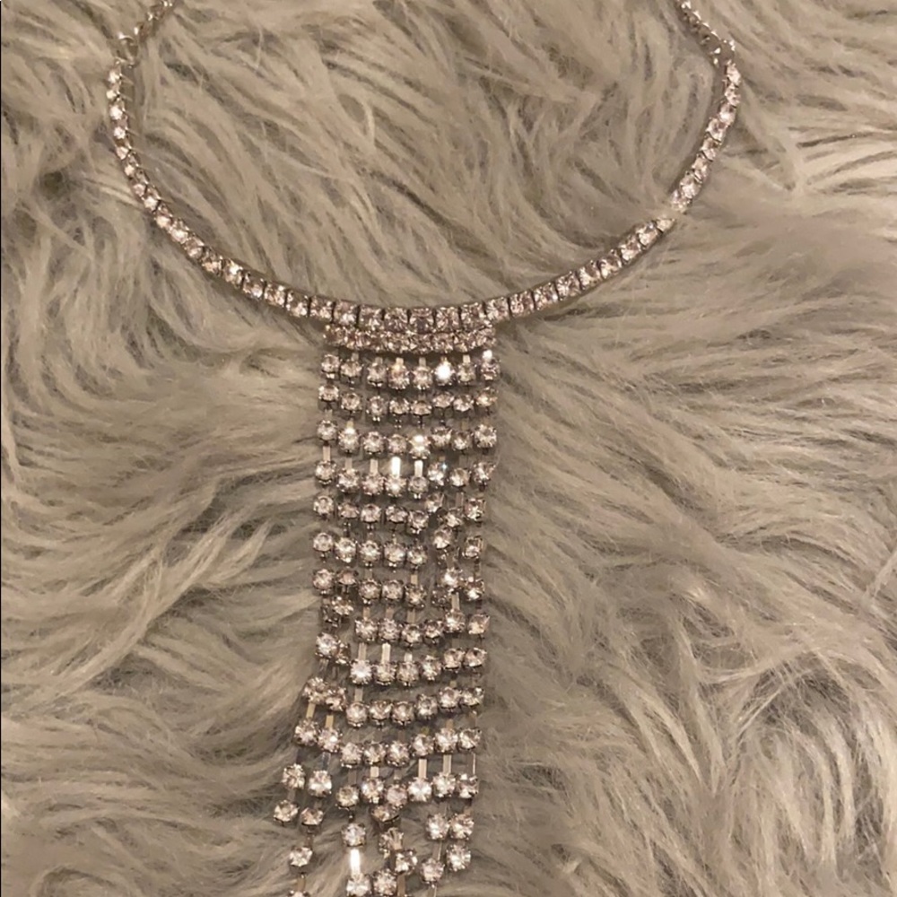 Dripping in diamonds necklace